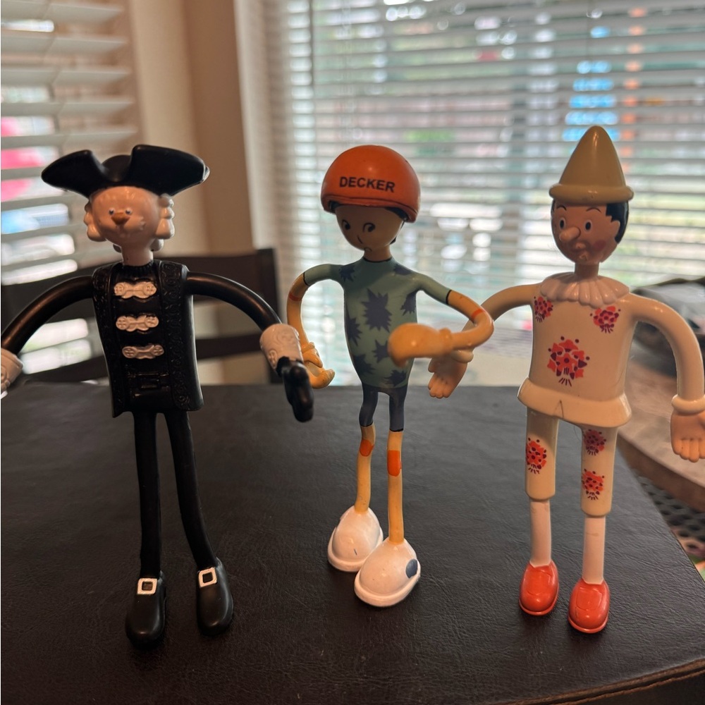 Set of # 3 6inch bendable figures